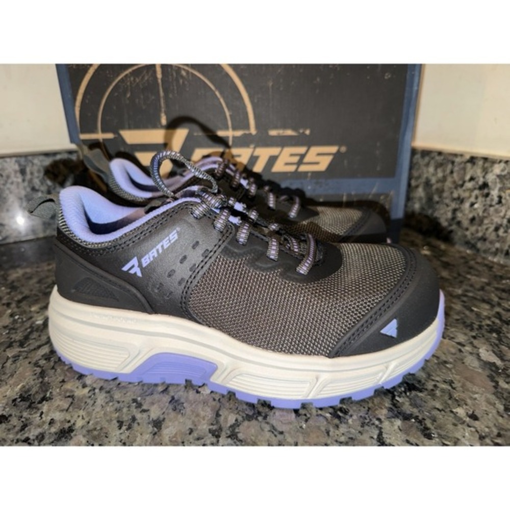 Bates Jumpstart Women's size 5 Gray Carbon Safety Toe Work Shoes E09503 ~ NEW